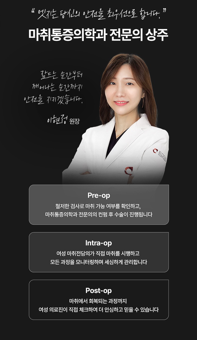 마취통증의학과 전문의 상주와 수술 단계별 마취 관리 안내