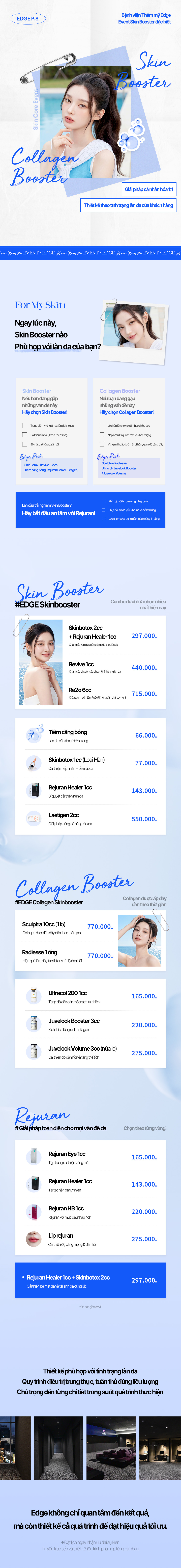 Bệnh viện Thẩm mỹ Edge  Event Skin Booster đặc biệt